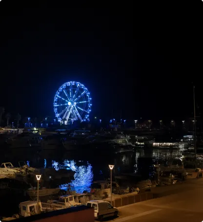 Le Baia Rooftop — détail de table